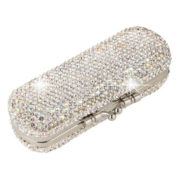 NEW Sparkling Bling Swarovski Crystal Rhinestone Lipstick Case + FREE Gi… - Picture 5 of 7